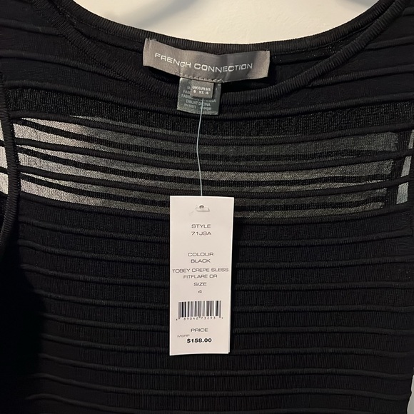 NWT French Connection Black Dress - Picture 2 of 3